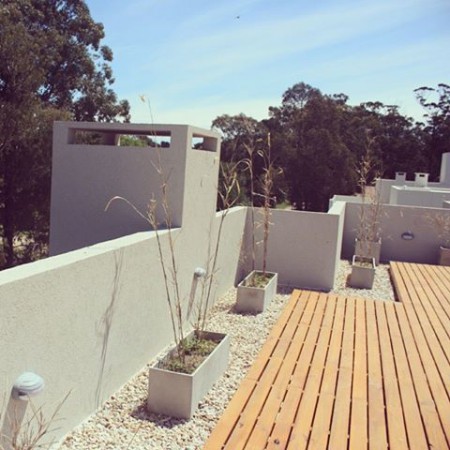 Terraza con solarium